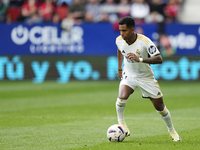 Rodrygo Goes right winger of Real Madrid and Brazil during the LaLiga EA Sports match between CA Osasuna and Real Madrid CF at Estadio El Sa...