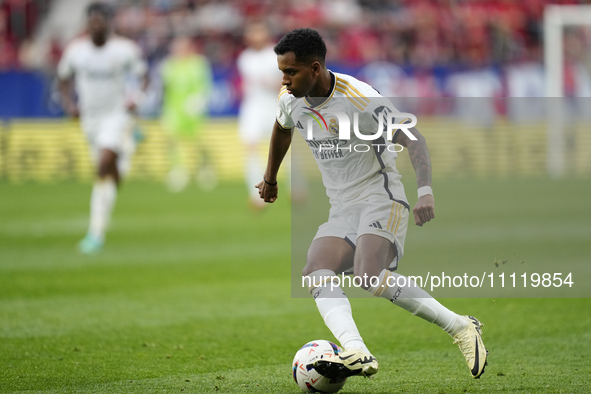 Rodrygo Goes right winger of Real Madrid and Brazil during the LaLiga EA Sports match between CA Osasuna and Real Madrid CF at Estadio El Sa...