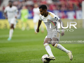 Rodrygo Goes right winger of Real Madrid and Brazil during the LaLiga EA Sports match between CA Osasuna and Real Madrid CF at Estadio El Sa...