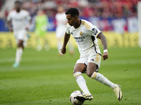 Rodrygo Goes right winger of Real Madrid and Brazil during the LaLiga EA Sports match between CA Osasuna and Real Madrid CF at Estadio El Sa...