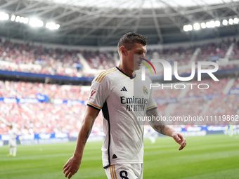 Toni Kroos central midfield of Real Madrid and Germany during the LaLiga EA Sports match between CA Osasuna and Real Madrid CF at Estadio El...