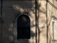 A building damaged by 2009 earthquake is seen in L'Aquila, Italy, on April 5th, 2024. on April 6th L'Aquila will commemorate its 15th annive...