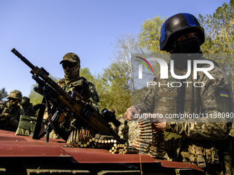 Servicemen from the Siberian Battalion of the Ukrainian Armed Forces International Legion are attending military exercises in the Kyiv regio...