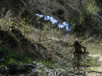 Servicemen from the Siberian Battalion of the Ukrainian Armed Forces International Legion are attending military exercises in the Kyiv regio...