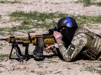 Servicemen from the Siberian Battalion of the Ukrainian Armed Forces International Legion are attending military exercises in the Kyiv regio...