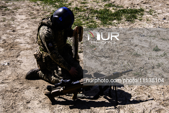 Servicemen from the Siberian Battalion of the Ukrainian Armed Forces International Legion are attending military exercises in the Kyiv regio...