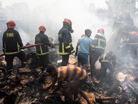 A Fire Broke Out At A Slum At Hazaribagh Area In Dhaka, Bangladesh On April 12, 2024. (