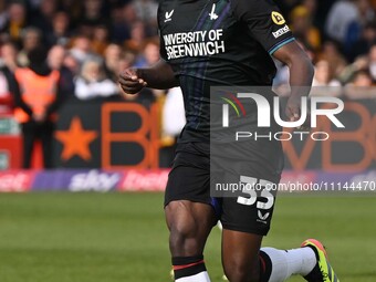 Karoy Anderson of Charlton Athletic is moving forward during the Sky Bet League 1 match between Cambridge United and Charlton Athletic at th...