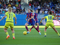 Patri Guijarro is playing in the match between FC Barcelona and Villarreal CF for week 23 of the Liga F at the Johan Cruyff Stadium in Barce...