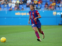 Esmee Brugts is playing in the match between FC Barcelona and Villarreal CF for week 23 of the Liga F at the Johan Cruyff Stadium in Barcelo...