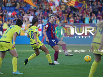 Alexia Putellas and Maria Romero are playing in the match between FC Barcelona and Villarreal CF for week 23 of the Liga F at the Johan Cruy...