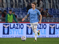 Nicolo' Rovella of S.S. Lazio is playing during the 32nd day of the Serie A Championship between S.S. Lazio and U.S. Salernitana at the Olym...