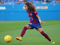 Vicky Lopez is playing in the match between FC Barcelona and Villarreal CF for week 23 of the Liga F at the Johan Cruyff Stadium in Barcelon...