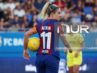 Alexia Putellas is playing in the match between FC Barcelona and Villarreal CF for week 23 of the Liga F at the Johan Cruyff Stadium in Barc...