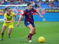Mariona Caldentey is playing in the match between FC Barcelona and Villarreal CF for week 23 of the Liga F at the Johan Cruyff Stadium in Ba...