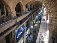 An interior view of the Grand Bazaar in southern Tehran, Iran, on April 13, 2024. The Prime Minister of Israel, Benjamin Netanyahu, is threa...