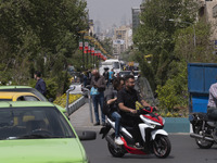 A street in southern Tehran, Iran, is pictured on April 13, 2024. The Prime Minister of Israel, Benjamin Netanyahu, is threatening Iran with...