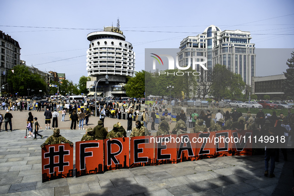 Families of prisoners of war from the Mariupol garrison are organizing the ''Don't be silent. Captivity Kills'' event in support of the capt...