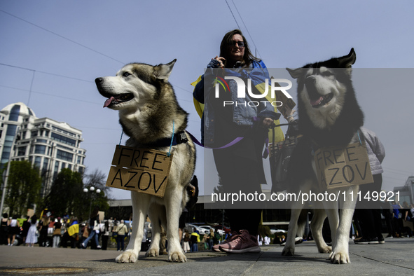 Families of prisoners of war from the Mariupol garrison are organizing the ''Don't be silent. Captivity Kills'' event in support of the capt...