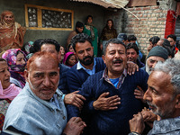 A rescue operation is continuing near the incident site in Gundbal, Srinagar, Jammu and Kashmir, India, on April 16, 2024. At least six pers...