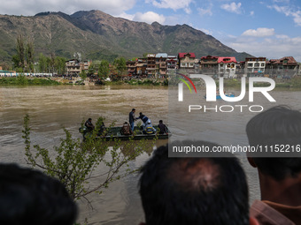 A rescue operation is continuing near the incident site in Gundbal, Srinagar, Jammu and Kashmir, India, on April 16, 2024. At least six pers...