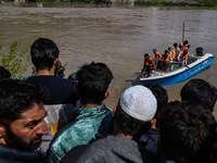 A rescue operation is continuing near the incident site in Gundbal, Srinagar, Jammu and Kashmir, India, on April 16, 2024. At least six pers...