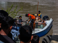 A rescue operation is continuing near the incident site in Gundbal, Srinagar, Jammu and Kashmir, India, on April 16, 2024. At least six pers...