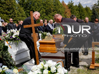 he body of  Damian Sobol, a volunteer for World Central Kitchen, who was killed in an Israeli attack on Gaza Strip, while delivering humanit...