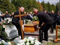 he body of  Damian Sobol, a volunteer for World Central Kitchen, who was killed in an Israeli attack on Gaza Strip, while delivering humanit...