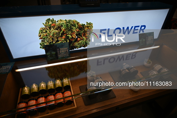 Ascend Wellness Dispensary is hosting Cannapalooza in Rochelle Park, New Jersey, United States, on April 20, 2024. They are displaying flowe...