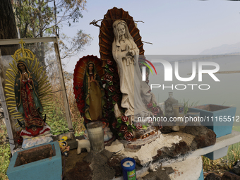 Images of the Virgin of Guadalupe are being displayed on the side of Lake Chalco-Xico in the State of Mexico. This Sunday is being marked as...