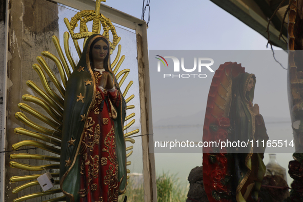 Images of the Virgin of Guadalupe are being displayed on the side of Lake Chalco-Xico in the State of Mexico. This Sunday is being marked as...