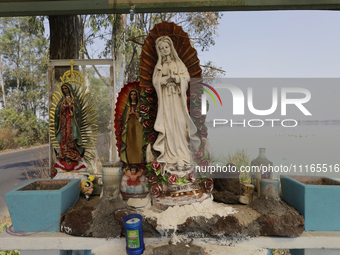 Images of the Virgin of Guadalupe are being displayed on the side of Lake Chalco-Xico in the State of Mexico. This Sunday is being marked as...