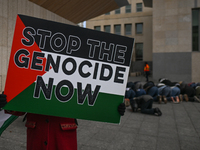 EDMONTON, CANADA - APRIL 21:
Members of the Palestinian diaspora and their supporters gather for a Dhuhr (midday) prayer at Violet King Henr...