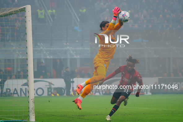 Yann Sommer is playing during the AC Milan versus FC Internazionale Serie A match at Giuseppe Meazza Stadium in Milan, Italy, on April 22, 2...