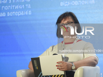 Nataliia Kozlovska, the Deputy Minister of Development of Communities, Territories, and Infrastructure of Ukraine, is seen attending the for...