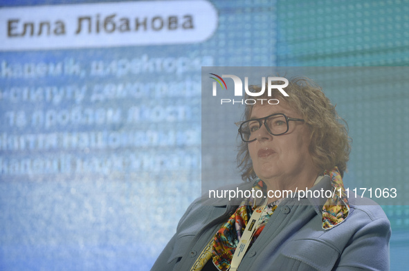 Academician Ella Libanova, Director of the Institute of Demography and Quality of Life Problems at the National Academy of Sciences of Ukrai...