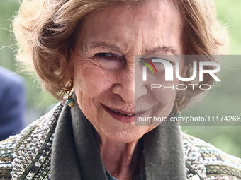 Queen Sofia of Spain attends the 36th Global Conference of Alzheimer's Disease Internationa Krakow, Poland on April 24, 2024. The ADI confer...