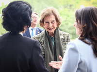 Queen Sofia of Spain attends the 36th Global Conference of Alzheimer's Disease Internationa Krakow, Poland on April 24, 2024. The ADI confer...