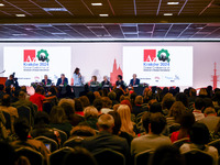 Queen Sofia of Spain and HRH Princess Muna Al Hussein of Jordan attend the opening ceremony of the 36th Global Conference of Alzheimer's Dis...