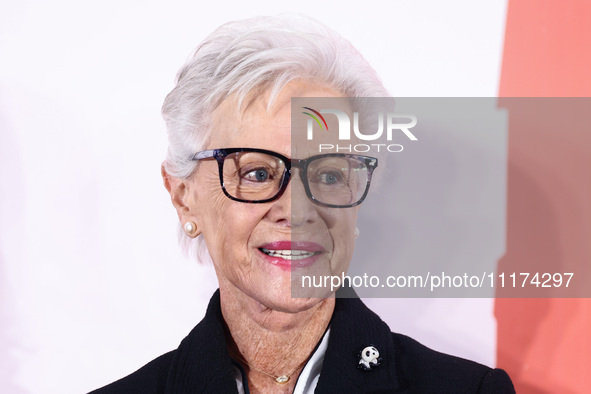 HRH Princess Muna Al Hussein of Jordan attends the opening ceremony of the 36th Global Conference of Alzheimer's Disease Internationa Krakow...