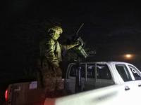 A soldier from a mobile air defense unit of the Armed Forces of Ukraine is working in the Odesa region, southern Ukraine, on April 24, 2024....