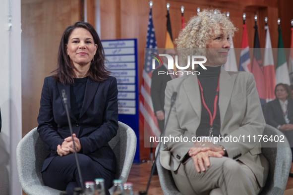 Annalena Baerbock, the Federal Minister for Foreign Affairs of Germany, and Mukhtar Babayev, the COP29 President-Designate & Minister of Eco...