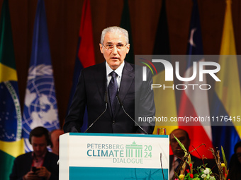 Annalena Baerbock, the Federal Minister for Foreign Affairs of Germany, and Mukhtar Babayev, the COP29 President-Designate & Minister of Eco...