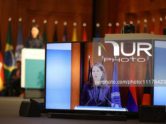 Annalena Baerbock, the Federal Minister for Foreign Affairs of Germany, and Mukhtar Babayev, the COP29 President-Designate & Minister of Eco...