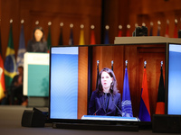 Annalena Baerbock, the Federal Minister for Foreign Affairs of Germany, and Mukhtar Babayev, the COP29 President-Designate & Minister of Eco...