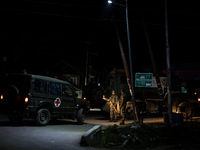 Security forces are near the encounter site where a conflict is ongoing between militants and Indian troops in Nowpora Sopore, Jammu and Kas...