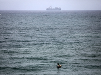 The ROY P. BENAVIDEZ (IMO: 9218210), a Logistics Naval Vessel flying the flag of the USA, is currently anchored off the coast of the Wadi Ga...