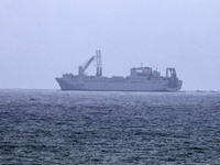 The ROY P. BENAVIDEZ (IMO: 9218210), a Logistics Naval Vessel flying the flag of the USA, is currently anchored off the coast of the Wadi Ga...