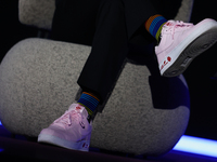 Nike Air shoes of Patrick Wilson during Mastercard Off Camera festival in Krakow, Poland on April 27, 2024. (